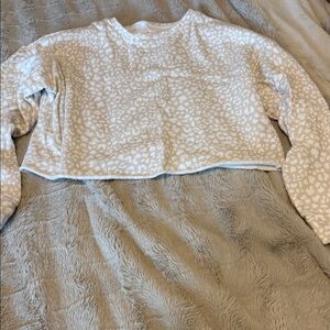 Colsie Beige Patterned Sweater